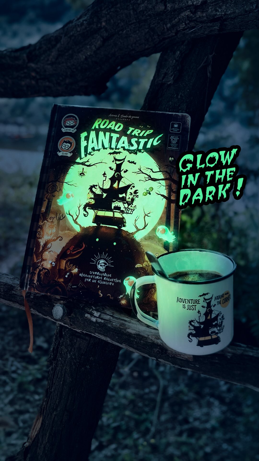 🌟Éteignez les lumières... Ça brille ! 
Le secret de notre album Road Trip Fantastic ? Sa couverture est entièrement phosphorescente pour accompagner vos lectures nocturnes sous la tente ou au fond du lit ! 🚐✨

Profitez de notre DEAL ÉTÉ spécial Arsenic (2 livres + 1 mug émaillé au choix qui va sur le feu) pour embarquer sur les routes de l’étrange à prix affreusement doux. 🎒☕

📍 Lien en Bio pour suivre nos créatures !

Carine-m + Élian 
𝐓𝐞𝐬 𝖘𝖊𝖗𝖛𝖎𝖙𝖊𝖚𝖗𝖘 𝖉𝖚 𝕭𝖎𝖟𝖆𝖗𝖗𝖊 🕸️

@la_fraise_carnivore @elian_black_mor