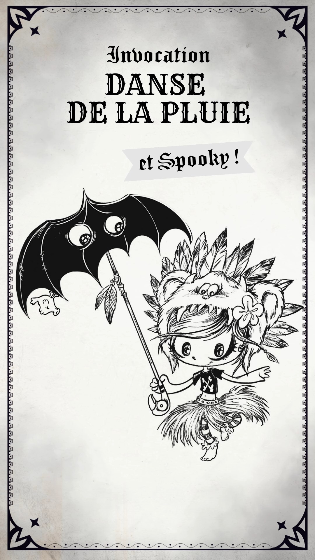 ☔ Invocation d’une danse de la pluie par un, deux, trois petits loups-garous, deux pains de mie… et Spooky ! Premier aperçu à l'encre noire avant la révélation complète en couleur dans une illustration de Carine-M qui grouille de détails et de vie.

📍 Pour participer à l’invocation et plonger dans l'automne avec nous, rendez-vous sur notre page Ulule Abonnement (lien en bio) !

Merci infiniment pour vos fantastiques soutiens ! 𝖁𝖔𝖘 𝖘𝖊𝖗𝖛𝖎𝖙𝖊𝖚𝖗𝖘 𝖉𝖚 𝕭𝖎𝖟𝖆𝖗𝖗𝖊 Carine-M & Élian