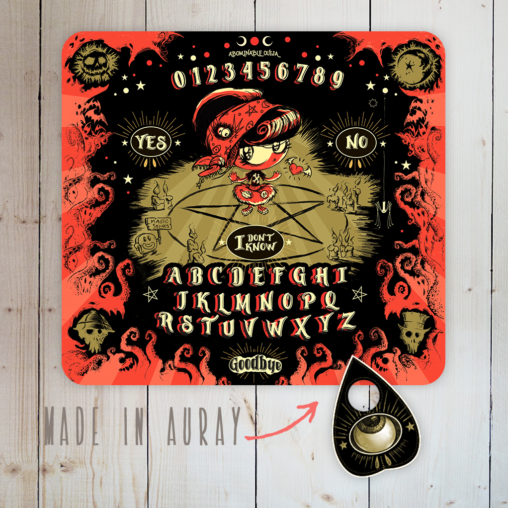 Planche Ouija Spooky & son Oeil - Arsenic et Boule de Gomme