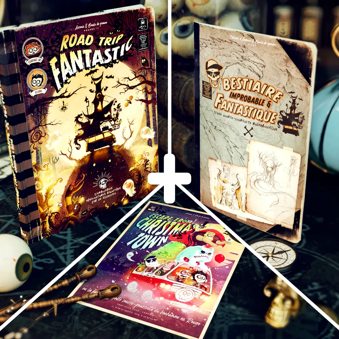 DEAL ROAD TRIP FANTASTIC ! Le livre + 1 Bestiaire + 1 Tiré à part